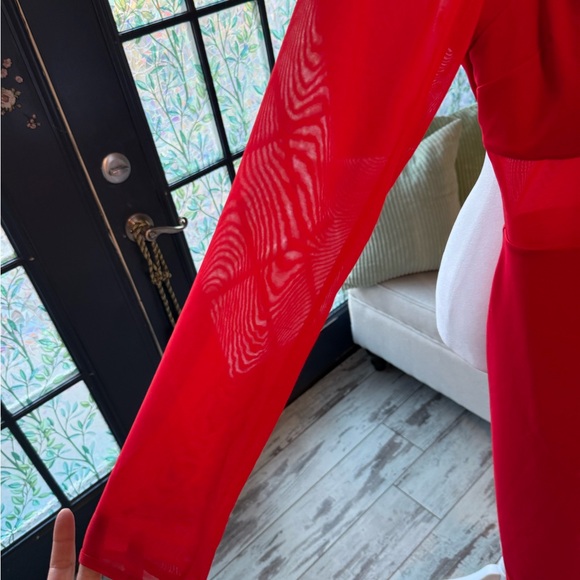 Chic Red Mini Dress - Picture 2 of 10